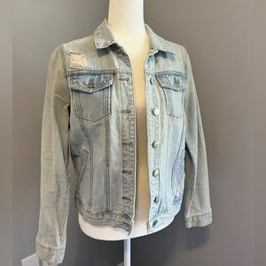 Light wash denim jacket